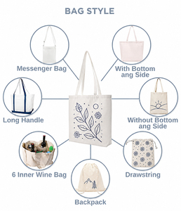 Bolsa de Compras de Lona Personalizable con Logotipo, Reutilizable y Ecológica para Uso Diario, Picnics, Regalos y Compras - Product Image 2