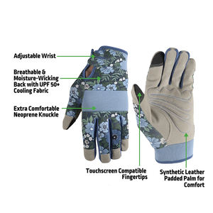 Guantes de Jardinería Unisex de Buena Calidad con Puntas de Dedos Táctiles, Transpirables, que Absorben la Humedad, con Muñequera Ajustable - Product Image 2
