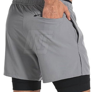 Shorts de sport pour hommes, conçus pour l'entraînement, la course à pied, la gym et les activités sportives, avec tissu respirant. - Product Image 6