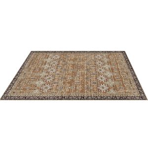 Tappeto Vintage Anti-Skid Anti-strappo verde marrone 8X10 ft ampio Set tappetino - Product Image 1