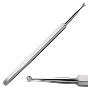 Ensemble d'instruments chirurgicaux en acier inoxydable pour ORL, curette pour l'élimination du cérumen, outil manuel réutilisable, chirurgie générale, classe I, certifié CE - Product Image 1