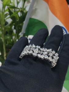 Pulsera de tenis de diamantes cultivados en laboratorio con corte múltiple en oro macizo, pulsera de lujo con diamantes en forma de pera, redondos y esmeralda, joyería fina, regalo de boda - Product Image 4