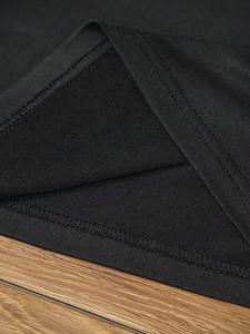 T-shirt noir de luxe orné de strass, tee-shirt en cristal de diamant sur toute la surface, streetwear hip-hop surdimensionné, vente en gros de t-shirts pour hommes - Product Image 4