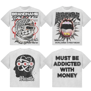 Camiseta de Manga Corta para Hombre, 100% Algodón Tejido, Corte Regular, Diseño Sólido, Formal, de Alta Calidad, con Impresión Personalizada - Product Image 4