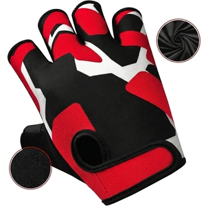 Guantes de Ciclismo de Medio Dedo Personalizados al por Mayor, de Alta Calidad, Transpirables, Antideslizantes, con Soporte para la Muñeca - Product Image 4