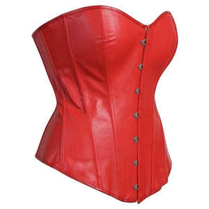 Hot Selling Women Premium Leather <b>Corset</b> <b>Push</b> <b>Up</b> Bustier <b>Top</b> Gothic Body Shaper Medium Control - Product Image 1