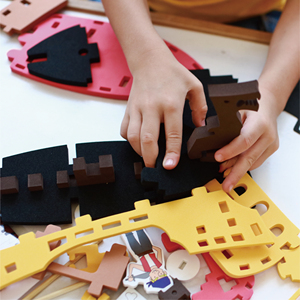 RTS Non-Toxic Multi-color EVA Foam Jigsaw Puzzle 3D <b>Shapes</b> Soft <b>Blocks</b> for Preschool Early Education, Waterproof Bath Toys - Product Image 3