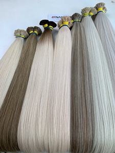 Extensions de cheveux vierges bruts à donneur unique, pré-collées, couleur teinte, fournisseur spécial en gros d'usine du Vietnam, lisses, Nasa - Product Image 2