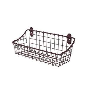 Cesta colgante de metal de estilo tradicional para decoración de pared hecha a mano y aplicación práctica de almacenamiento. - Product Image 3