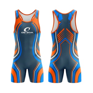Nouveauté 2026 – Maillots de lutte pour hommes, coupe régulière, en Spandex/Polyester, couleur et taille personnalisables, anti-rétrécissement, qualité professionnelle supérieure, Ostriya - Product Image 1