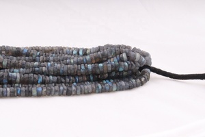 Cuentas de corte de rueda facetada de labradorita de 7mm de alta calidad, piedras preciosas naturales de 16 pulgadas para la fabricación de joyas - Product Image 4