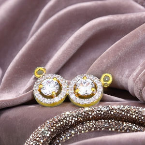 จี้เพชร CZ mangalsutra ประกายทอง22K สำหรับผู้หญิงและเด็กผู้หญิง - Product Image 1