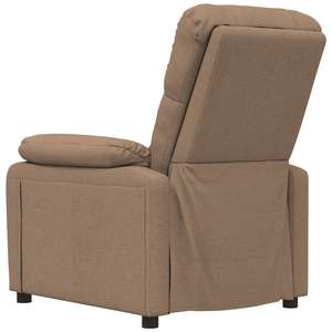 Grand fauteuil de massage en tissu marron, bois et métal - Product Image 5