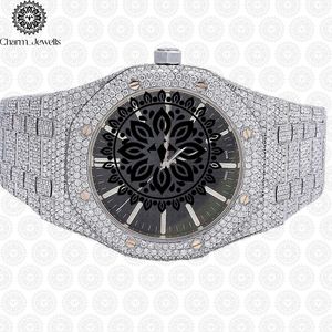 Montre Charm_Jewells en acier inoxydable, boîtier tonneau, cadran analogique 42 mm, verre saphir, mouvement à quartz, luxe, mode homme - Product Image 1