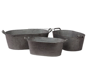 Maceta de metal Suministros para el hogar y el jardín Maceta con acabado rústico Maceta decorativa única disponible en formas personalizadas - Product Image 4