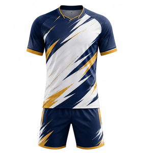 Ensemble maillot et short de football moderne, tenue d'équipe personnalisée, uniforme athlétique léger pour joueurs professionnels et amateurs - Product Image 5