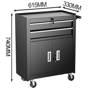 Modern Rolling 4-Drawer <b>Cabinet</b> <b>Tool</b> Chest with Mobile Wheels 300kg Load Capacity OEM Custom Barber Shop Garage Organizer - Product Image 2