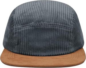 Casquette de baseball unisexe multi-panneaux, respirante, en tissu maillé imperméable, à visière plate, couleur unie, style sportif, 100% coton, 56-58 cm - Product Image 3