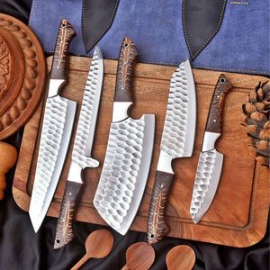Ensemble de couteaux de chef robustes avec lames en acier affûtées et manches équilibrés pour la cuisine commerciale et la cuisson professionnelle - Product Image 2