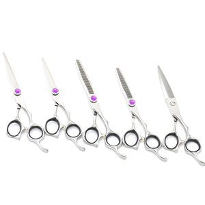 <b>Barber</b> Hair Cutting Salon <b>Barber</b> Thinning Hairdressing <b>Barber</b> Hair Scissors <b>Set</b> Shears Sharp Straight Comb Blunt Salon - Product Image 4