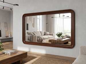 Espejo de Pared de Madera Rústico Estilo Granja, Pieza Decorativa - Product Image 2