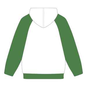 Sweat à capuche à manches raglan blanches de la sororité Iota Phi Lambda, année de fondation 1929, manches vert émeraude, vêtements à lettres grecques, haut pour femme - Product Image 2