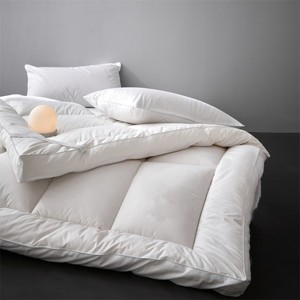 Surmatelas matelassé blanc en microfibre rafraîchissante 400TC, pliable, pour la maison et l'hôtel, toutes saisons - Product Image 6