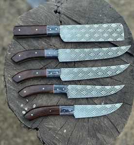 Ensemble de couteaux de chef professionnels en acier forgé à haute teneur en carbone, manche ambidextre en os, couteaux utilitaires durables pour OEM - Product Image 6