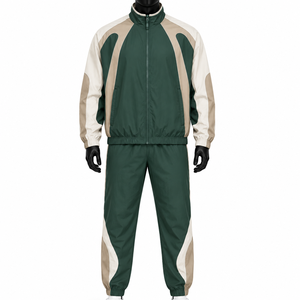 Ensemble de vêtements de sport pour homme, écologiques, streetwear, avec capuche, couleur unie, tissu ripstop, pour usage extérieur - Product Image 2
