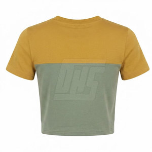 เสื้อยืดครอปท็อปอินเทรนด์สำหรับผู้หญิงความยาวสั้นสวมใส่สบายๆมีสไตล์แฟชั่นฤดูร้อนชุดสไตล์สตรีท - Product Image 2