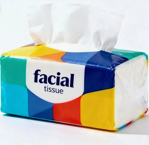 Custom Logo Bamboo Pulp Facial <b>Tissue</b> <b>Paper</b> 2 Ply 400 Pulls Soft Pack Hypoallergenic <b>Tissue</b> Supplier - Product Image 3