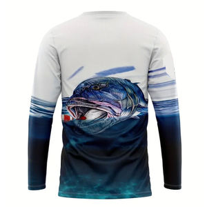 Camisa de Pesca Sublimada para Hombre MAW, Manga Larga, Secado Rápido, UPF 50, Estampado, Ropa para Actividades al Aire Libre - Product Image 5