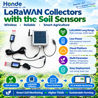 Capteur de sol LORAWAN Modbus RS485 pour panneaux solaires, pour la surveillance de l'EC, du pH, du NPK, de la température et de l'humidité dans l'agriculture intelligente