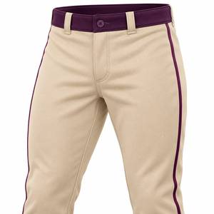 Uniforme de baseball pour hommes de qualité supérieure 100% polyester, manches contrastées, boutons sur le devant, pantalon assorti, séchage rapide, respectueux de l'environnement - Product Image 3