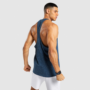 <b>Men's</b> Fitness <b>Vest</b> <b>Stringers</b> Gym Wear Tank Top Singlet Elastic Breathable and Quick-Drying 100% Cotton Sleeveless - Product Image 4