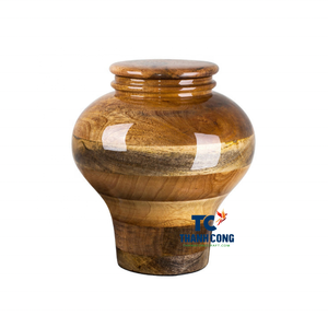WOOD CREMATION URN Available With Personalized Logo And OEM Packaging For Pet Wooden Urn Orders In Bulk - Product Image 1