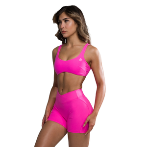 Sujetador deportivo sin costuras con tirantes para mujer, soporte medio, para yoga, fitness, gimnasio, entrenamiento, ropa deportiva elástica, OEM - Product Image 3