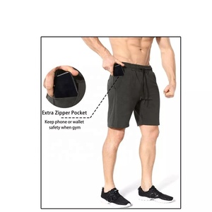 Short en maille de polyester 100% taille haute personnalisé pour hommes séchage rapide brodé avec logo personnalisé designs décontractés chauds - Product Image 2