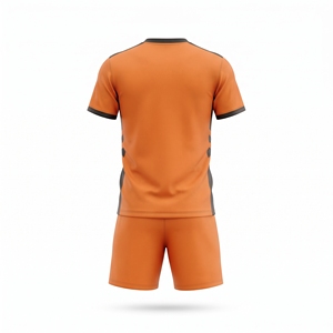 Ensemble d'uniformes de football personnalisés, maillot de football à manches courtes, vêtements de sport d'équipe, vêtements de football en gros - Product Image 2