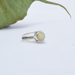 Natural Ethiopian <b>Opal</b> <b>Ring</b> 925 Sterling Silver Handmade <b>Ring</b> For Her/ Him - Product Image 5