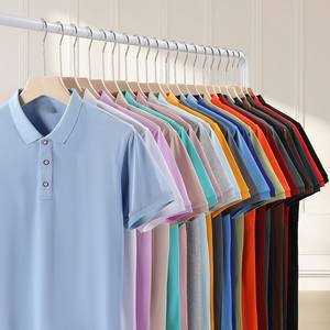 Camisas Polo Casuales Elegantes para Hombre, Logotipo Personalizado, Manga Corta, Transpirables, de Algodón Tejido, Ropa de Golf - Product Image 2