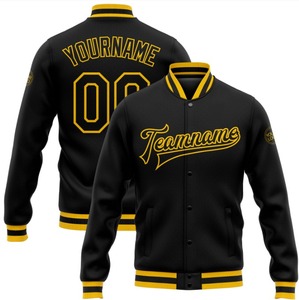 แจ็คเก็ตเบสบอลแบบกำหนดเอง แจ็คเก็ต Letterman แบบ OEM แจ็คเก็ตทีมแบบสั่งทำพิเศษ แจ็คเก็ตบอมเบอร์ปักลาย แจ็คเก็ต Varsity สำหรับผู้ชาย - Product Image 5