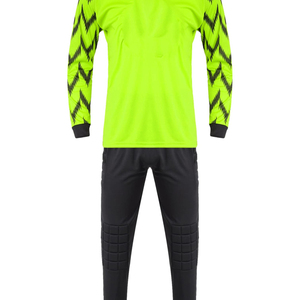 New Design Football Goalkeeper Jersey Heat-Transfer Blanks Long Sleeve <b>Soccer</b> Jersey Referee Uniform Men Track Suit Sets 100% - Product Image 3