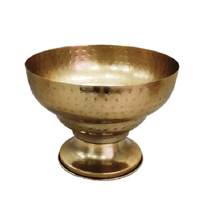 Rizz International Handmade Polished <b>Gold</b> Modern <b>Decorative</b> Floral Stainless Steel Serving <b>Bowls</b> Durable - Product Image 3