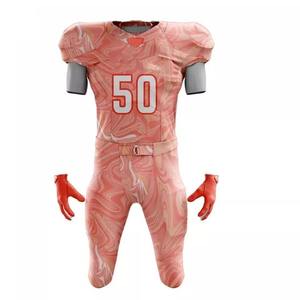 Nuevo Uniforme de Fútbol Americano Personalizado para Hombre, Manga Corta, Cuello en V, Bolsillos con Tirantes en T, 100% Poliéster Transpirable - Product Image 5