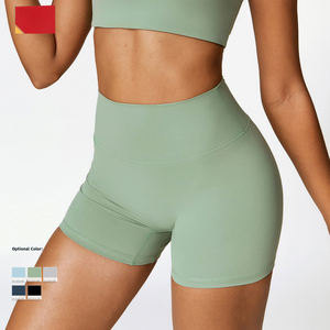 Latest Design High Quality Women's Athletic Biker Shorts Custom Color Yoga Shorts With Soft Design Unisex - Product Image 3
