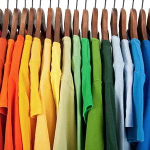 Camiseta de Cuello Redondo y Manga Corta de Color Puro, 190g, con Logotipo Bordado Personalizado, Precio de Fábrica de Bangladesh y China, Fabricación Personalizada Transfronteriza - Product Image 1