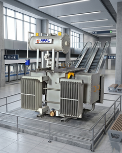 Transformateur de distribution de puissance triphasé 250 à 3150 KVA, fréquence 50 Hz sous charge, niveau de tension 11 KV, enroulement en cuivre électrolytique - Product Image 2