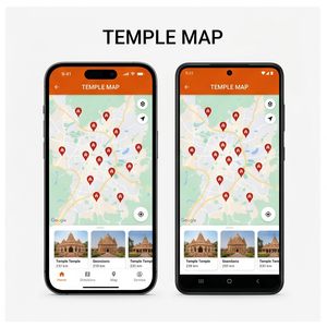 แอป RoyalCraft Temple Finder – ค้นหาสถานที่ทางศาสนาใกล้เคียง พร้อมคำแนะนำ ทิศทาง เวลาพิธีกรรม และสถานที่ทางจิตวิญญาณ สำหรับ ios/android - Product Image 2