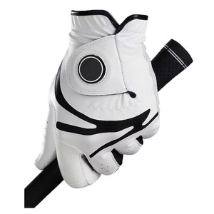 Gants de golf décontractés pour hommes avec logo personnalisé, respirants, en cuir de mouton véritable Cabretta, antidérapants, imperméables, fermeture Velcro, gauche/droite - Product Image 5